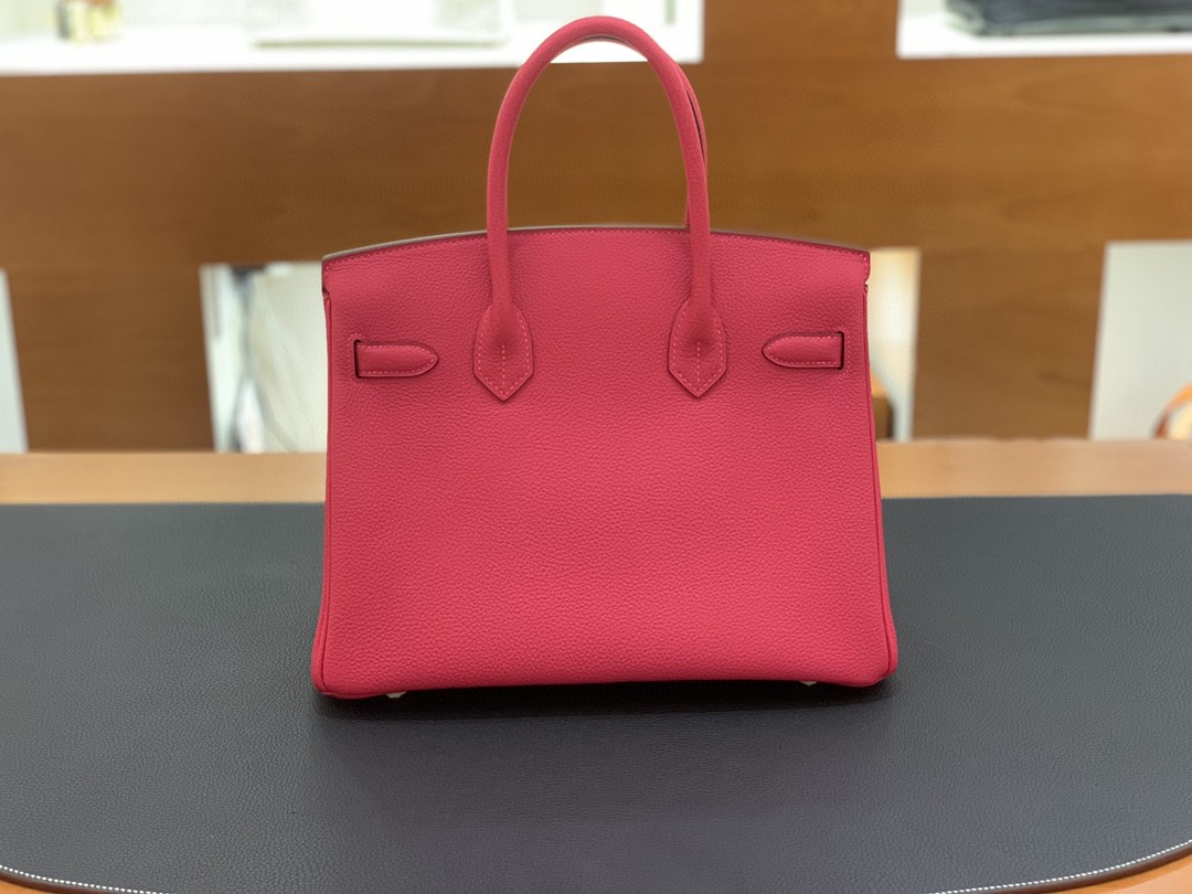 Hermès（爱马仕）Birkin 铂金包 togo皮 极致粉 银扣 30cm