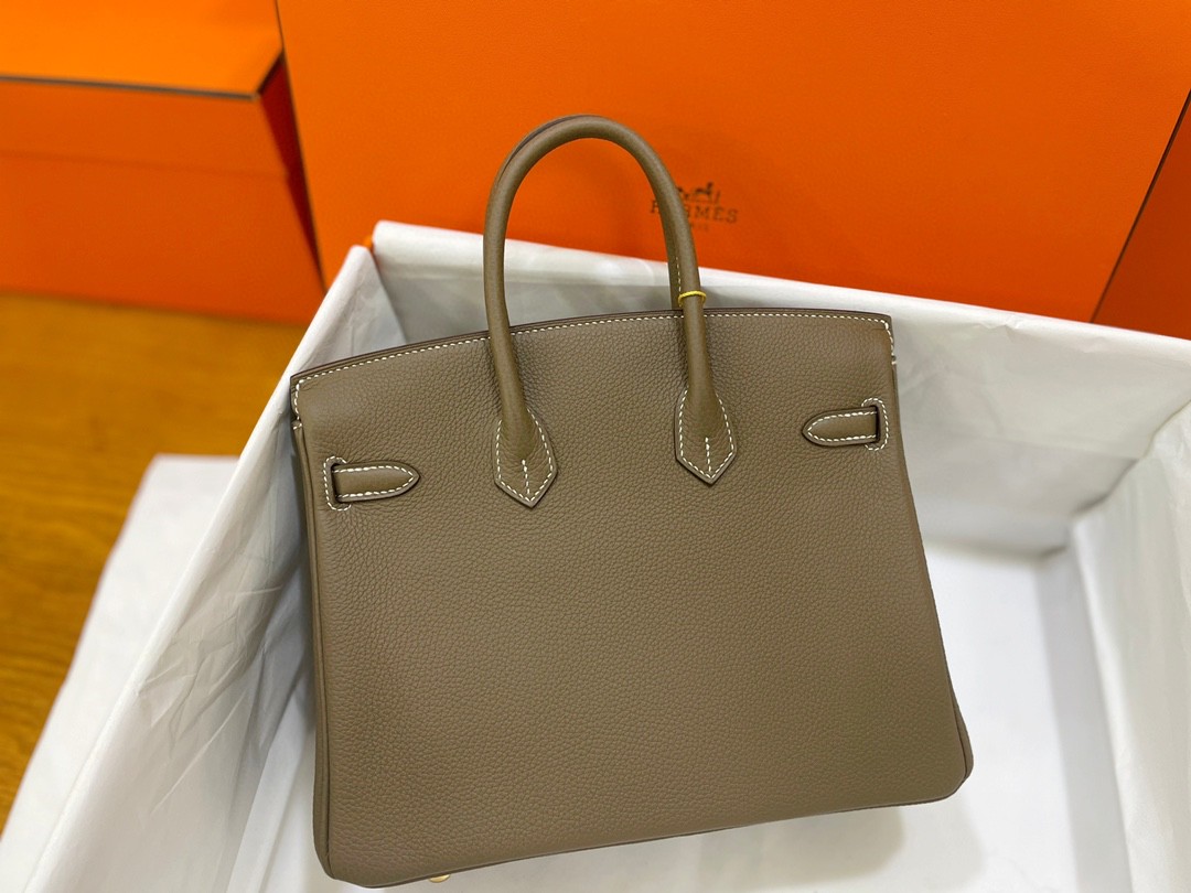 Hermès（爱马仕）Birkin 铂金包 togo皮 大象灰 金扣 25cm