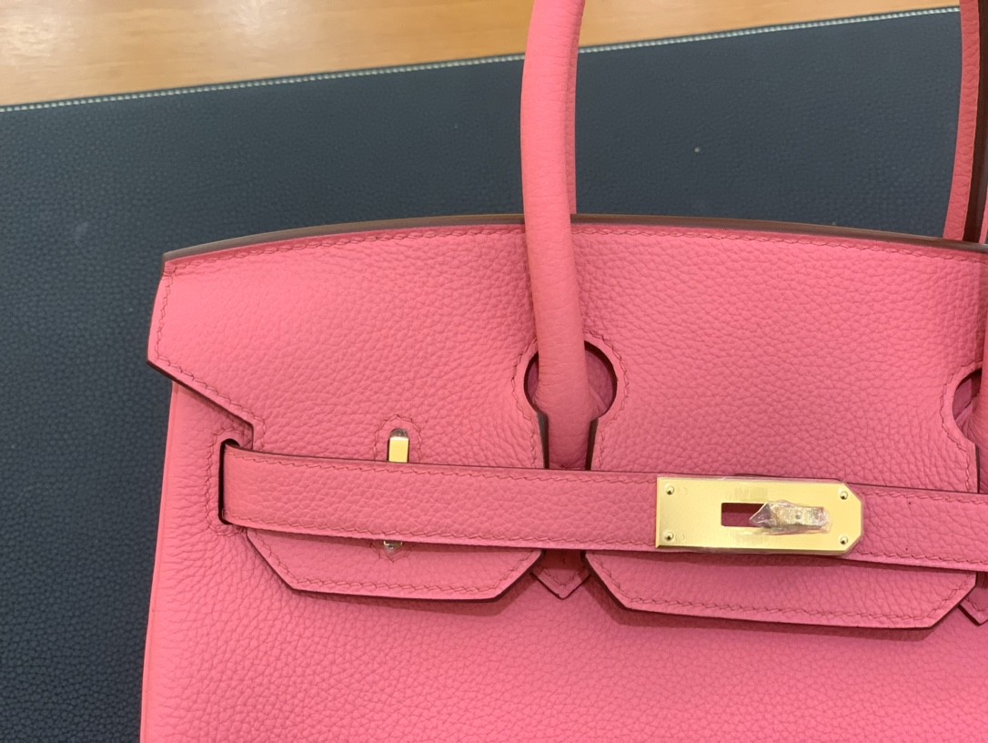 Hermès（爱马仕）Birkin 铂金包 togo皮 唇膏粉 金扣 30cm
