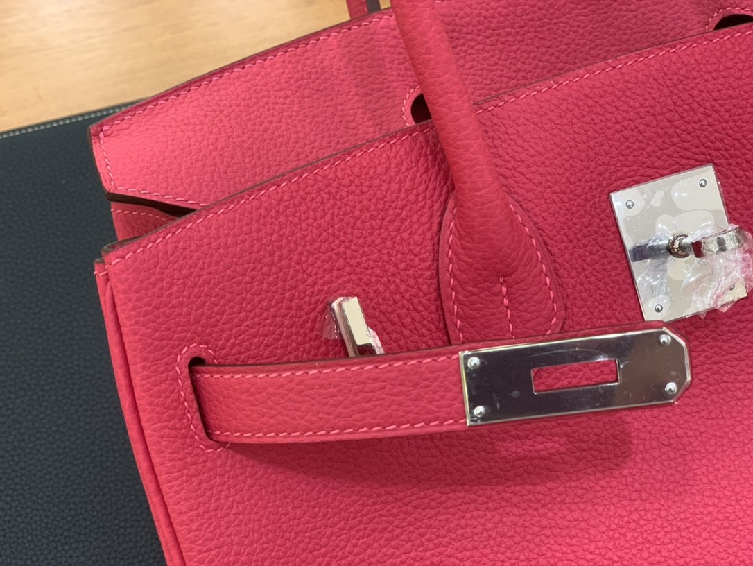 Hermès（爱马仕）Birkin 铂金包 togo皮 极致粉 银扣 30cm