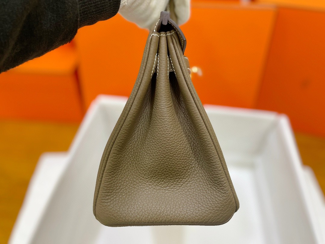 Hermès（爱马仕）Birkin 铂金包 togo皮 大象灰 金扣 25cm