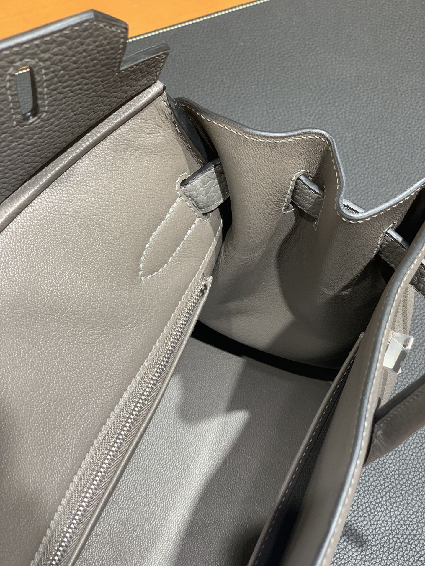 Hermès（爱马仕）Birkin 铂金包 togo皮 锡器灰 银扣 30cm