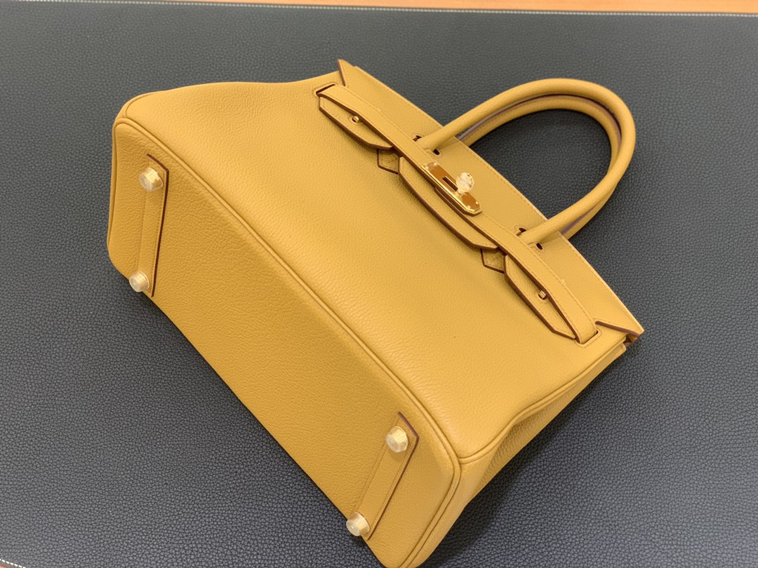 Hermès（爱马仕）Birkin 铂金包 togo皮 2S 芝麻色 金扣 30cm