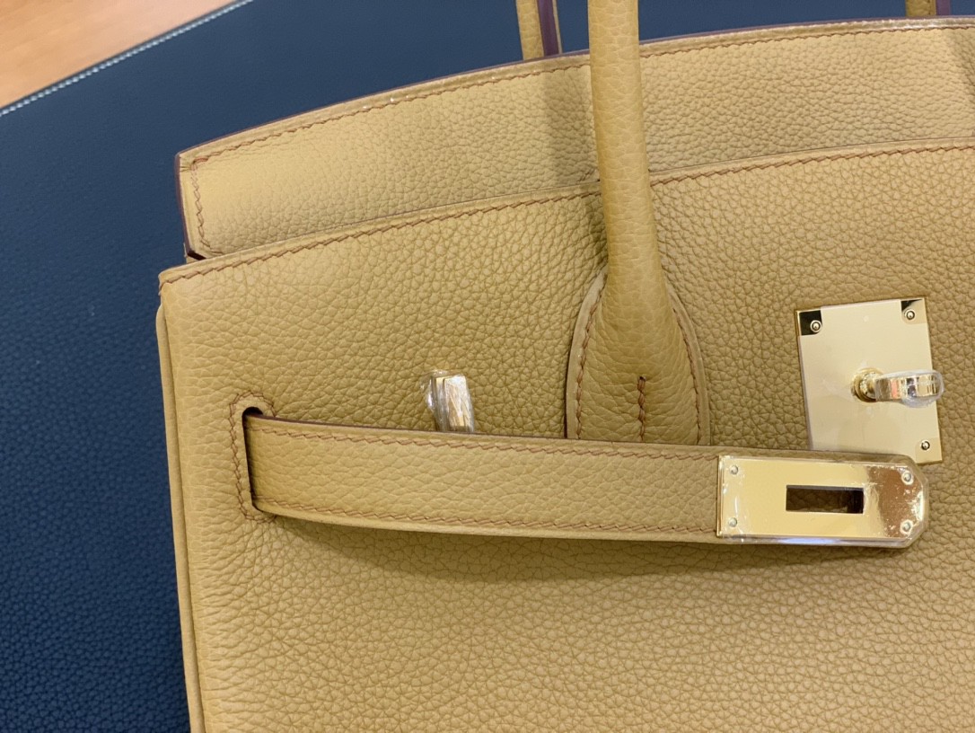 Hermès（爱马仕）Birkin 铂金包 togo皮 2S 芝麻色 金扣 30cm