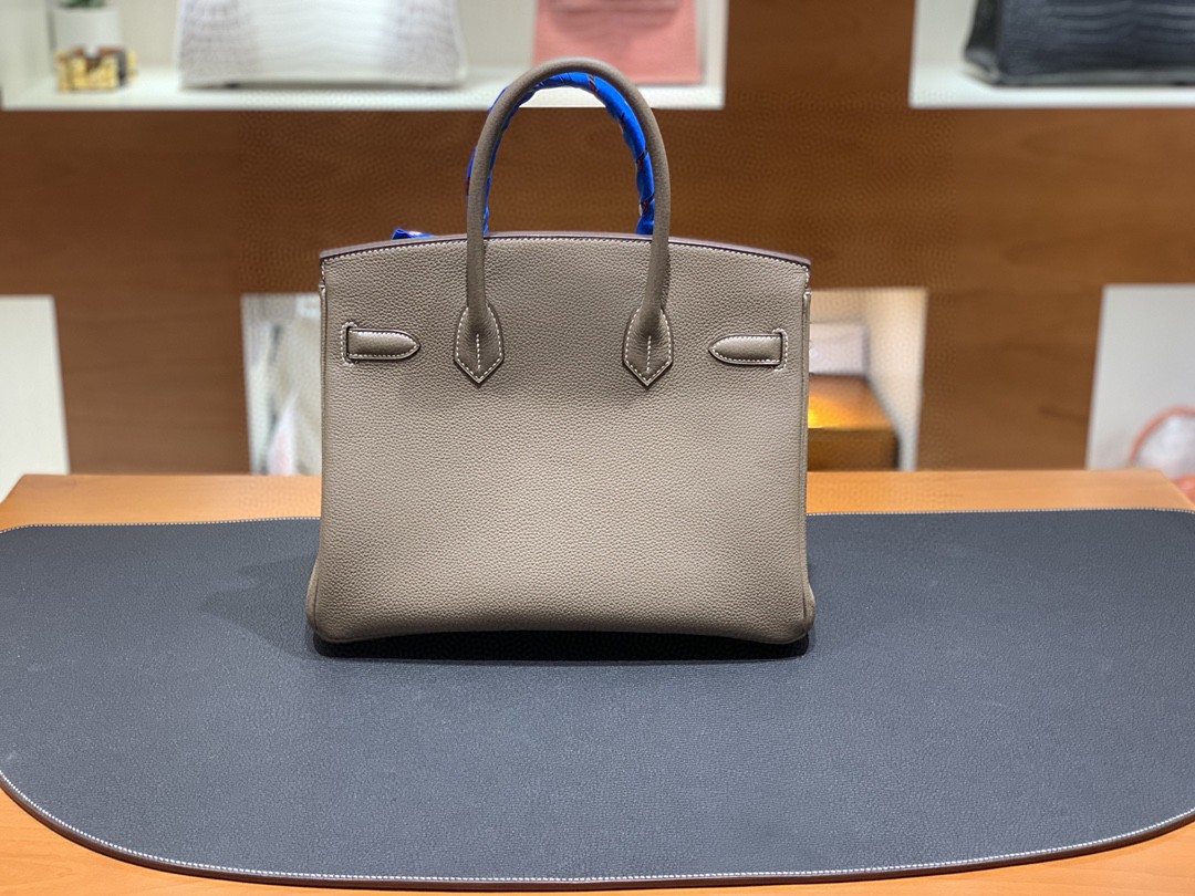 Hermès（爱马仕）Birkin 铂金包 togo皮 大象灰 金扣 30cm