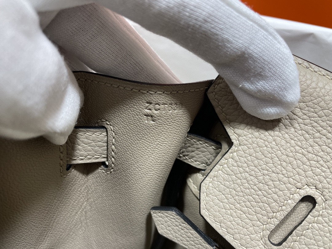 Hermès（爱马仕）Birkin 铂金包 togo 斑鸠灰 玫瑰金扣 25cm