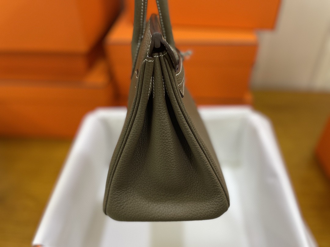 Hermès（爱马仕）Birkin 铂金包 togo 大象灰 银扣 25cm