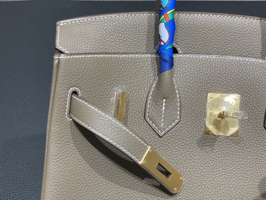 Hermès（爱马仕）Birkin 铂金包 togo皮 大象灰 金扣 30cm