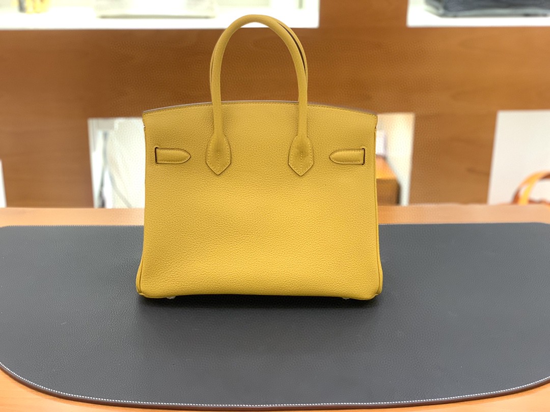 Hermès（爱马仕）Birkin 铂金包 togo皮 琥珀黄 金扣 30cm