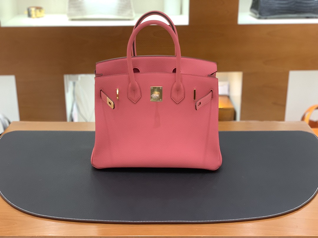 Hermès（爱马仕）Birkin 铂金包 togo皮 唇膏粉 金扣 30cm