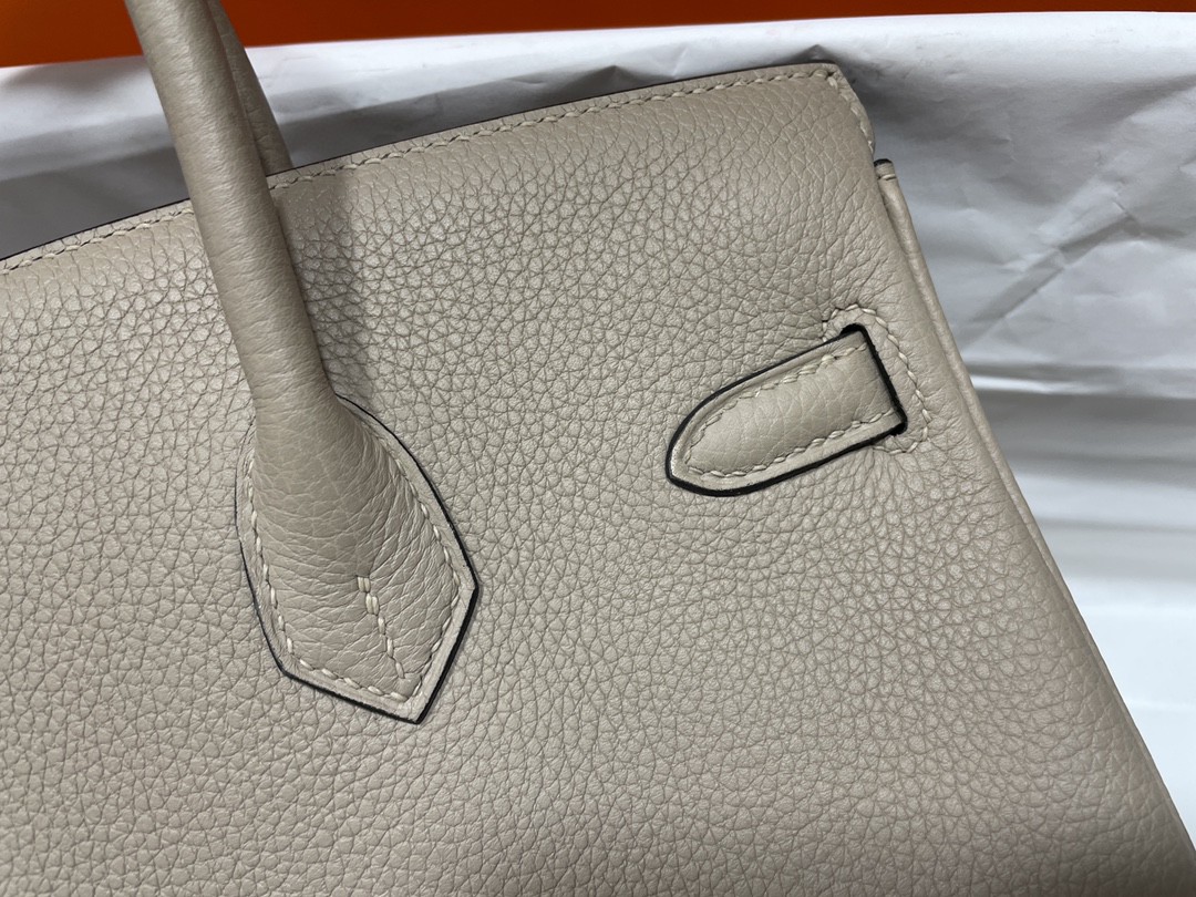 Hermès（爱马仕）Birkin 铂金包 togo 斑鸠灰 玫瑰金扣 25cm