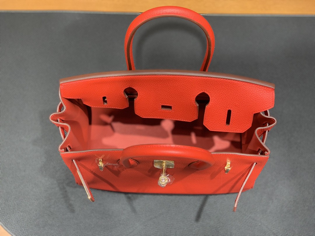 Hermès（爱马仕）Birkin 铂金包 togo皮 S5 番茄红 金扣 30cm
