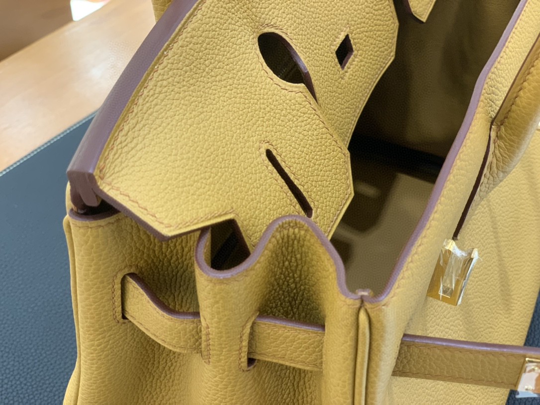 Hermès（爱马仕）Birkin 铂金包 togo皮 2S 芝麻色 金扣 30cm