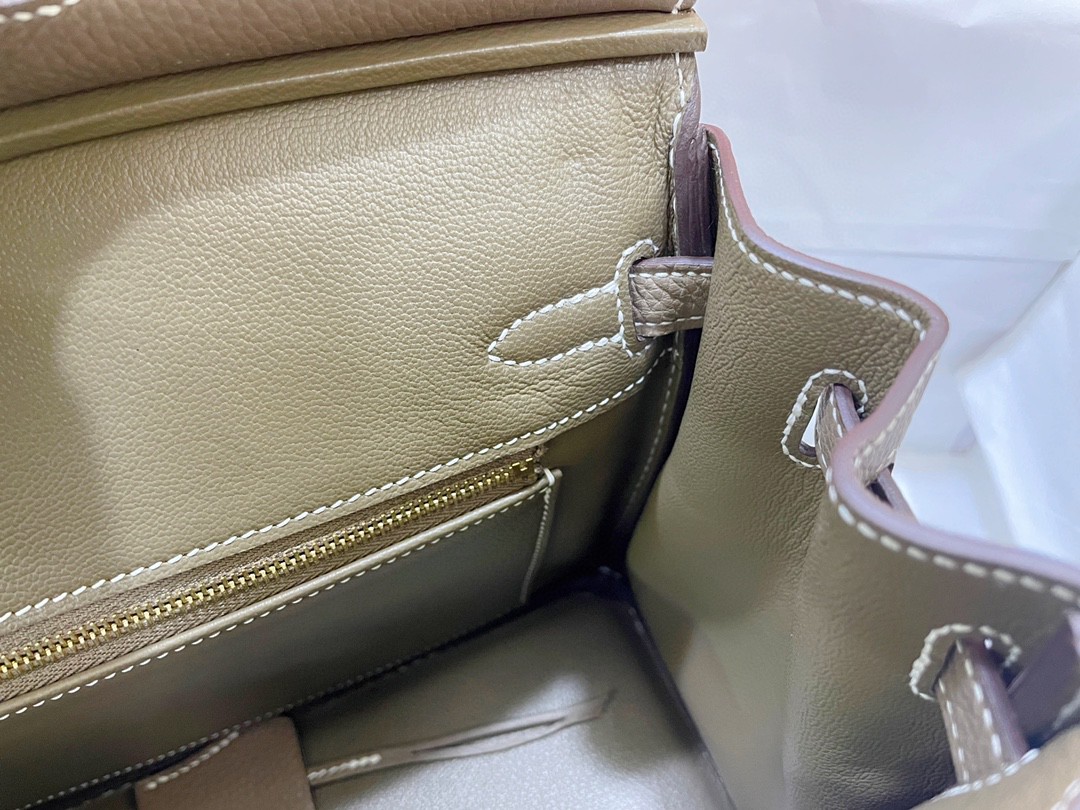 Hermès（爱马仕）Birkin 铂金包 togo皮 大象灰 金扣 25cm