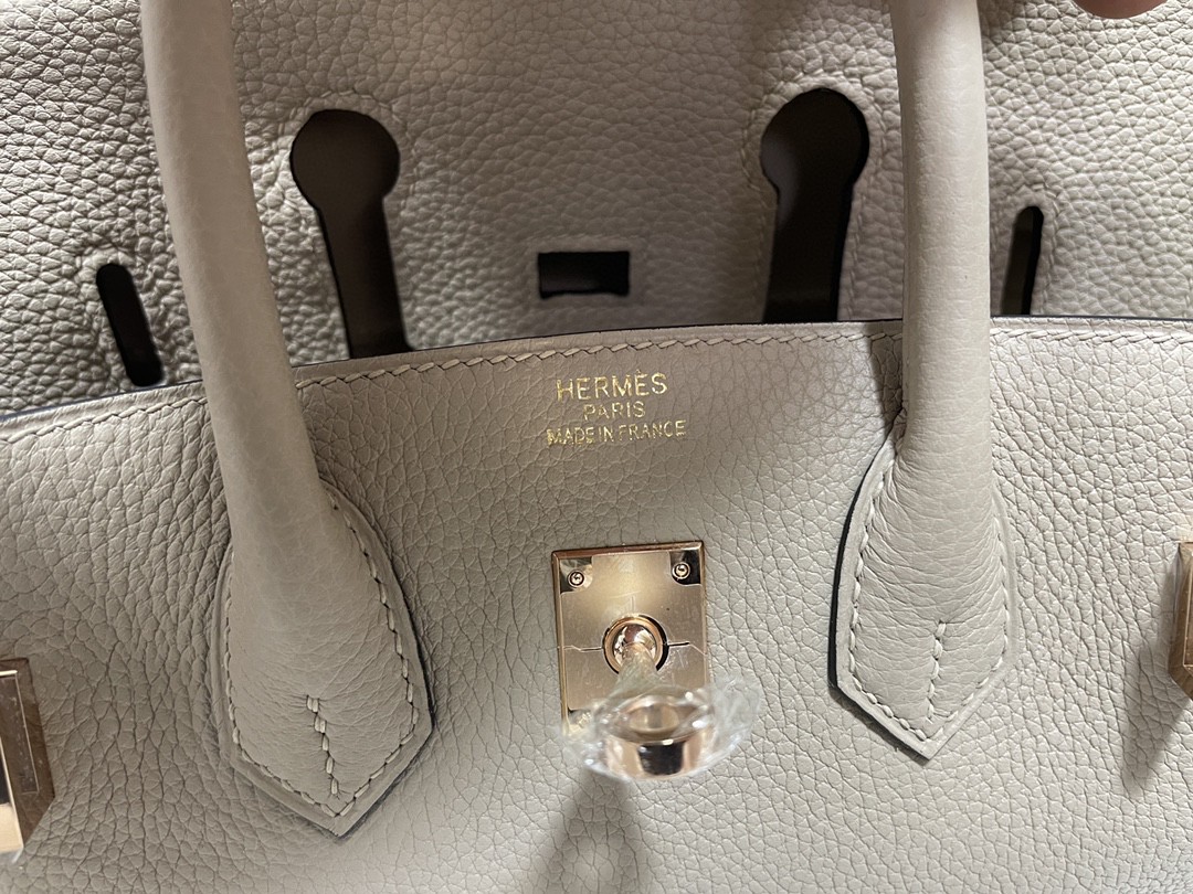 Hermès（爱马仕）Birkin 铂金包 togo 斑鸠灰 玫瑰金扣 25cm
