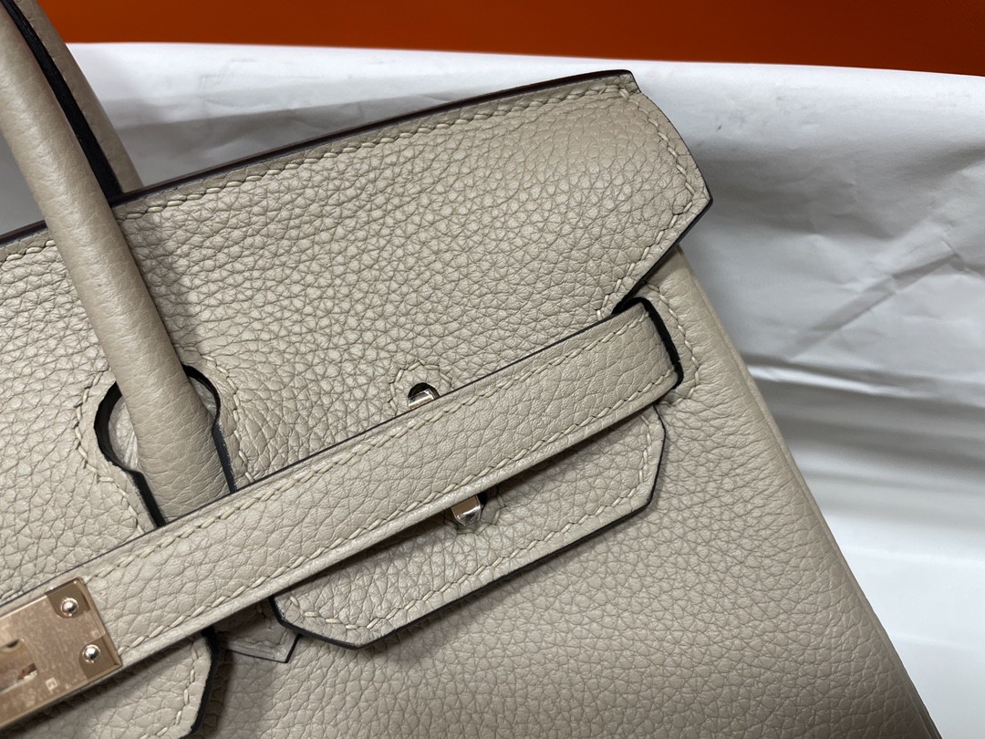 Hermès（爱马仕）Birkin 铂金包 togo 斑鸠灰 玫瑰金扣 25cm