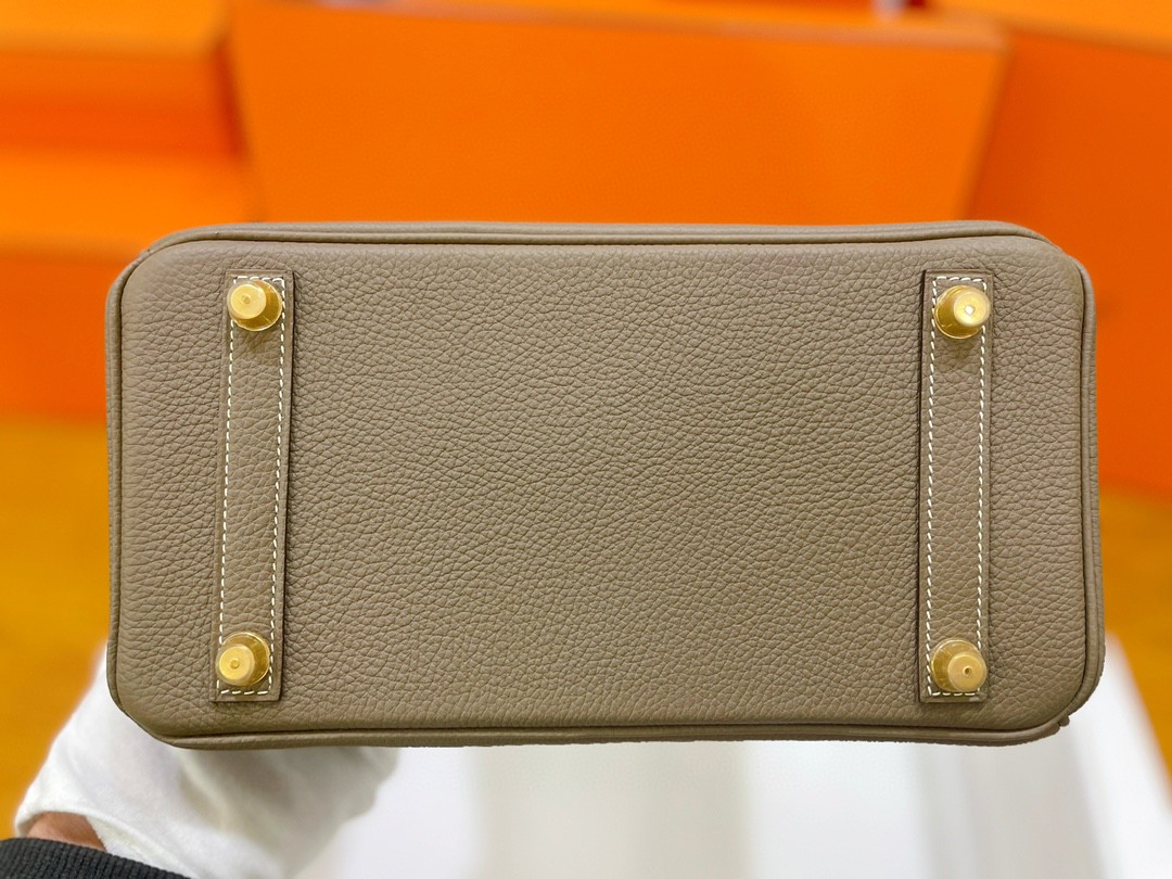 Hermès（爱马仕）Birkin 铂金包 togo皮 大象灰 金扣 25cm