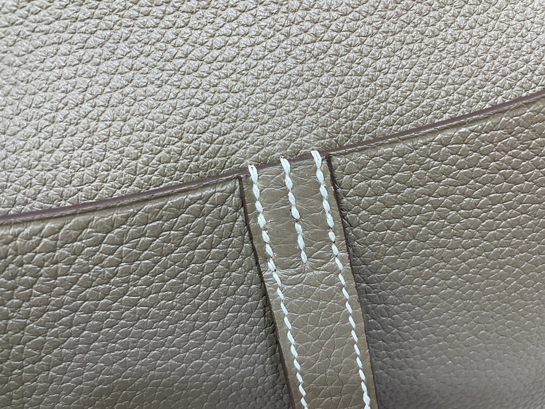 Hermès（爱马仕）mini halzan TC 大象灰 银扣 22cm