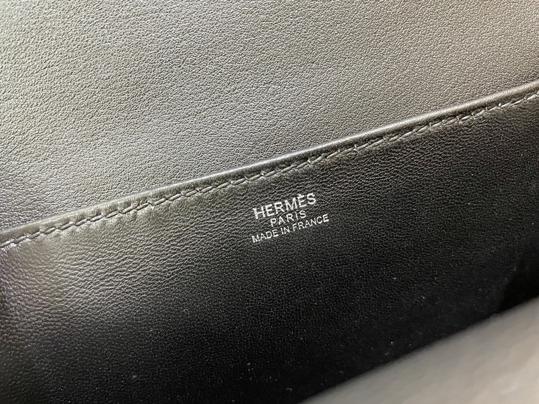 Hermès（爱马仕）mini halzan TC 黑色 银扣 22cm