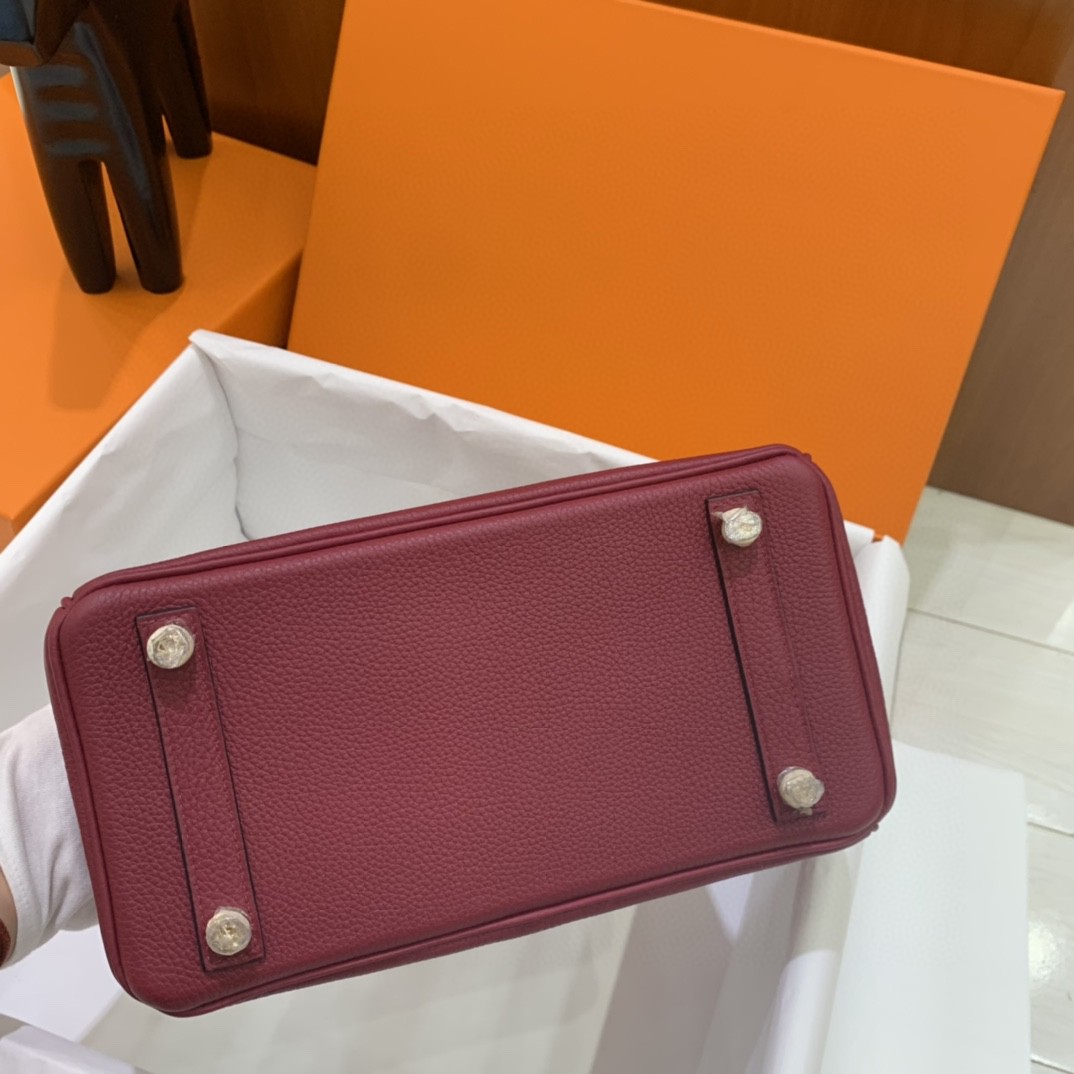 Hermès（爱马仕）Birkin 铂金包 Togo K1 石榴红 金扣 25cm