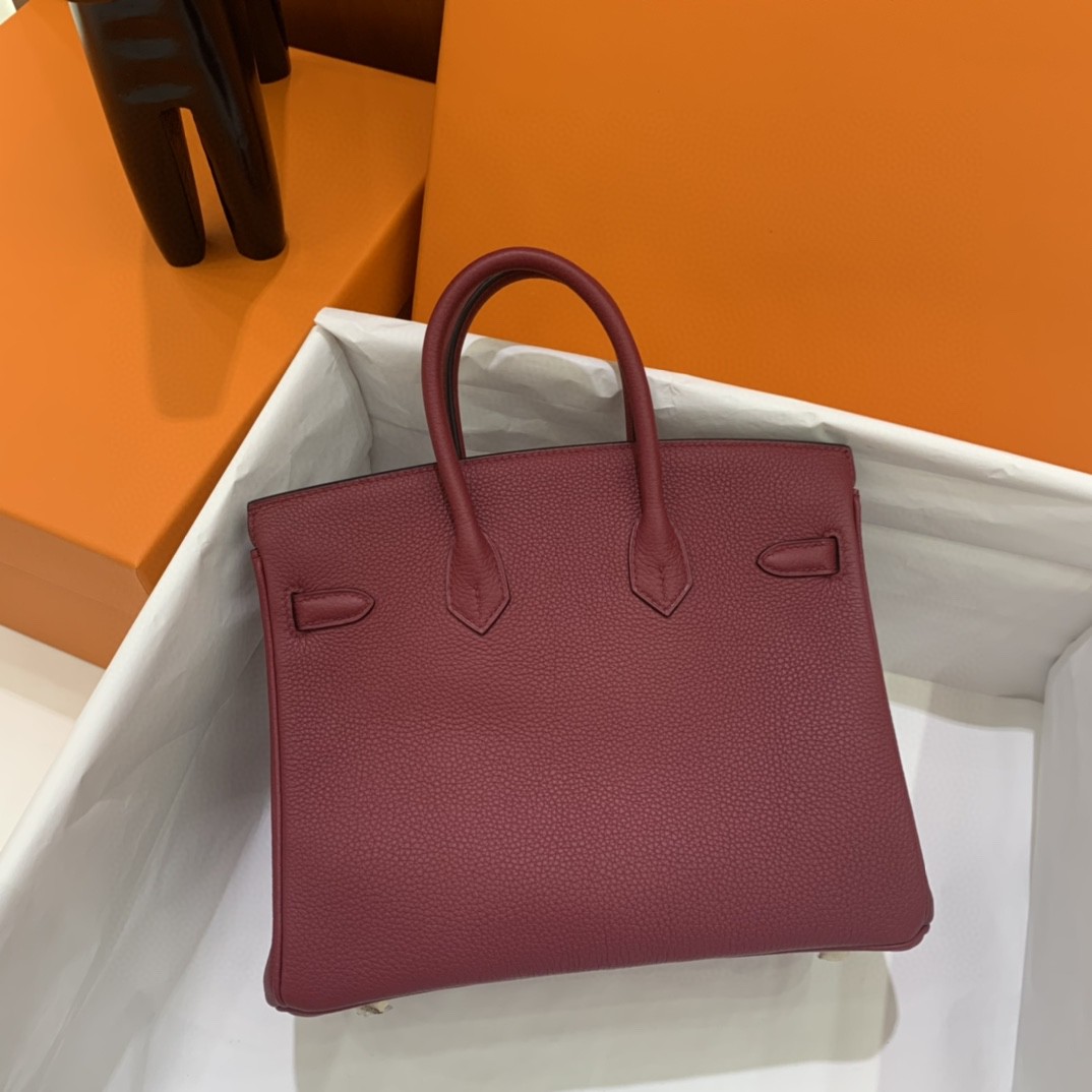 Hermès（爱马仕）Birkin 铂金包 Togo K1 石榴红 金扣 25cm