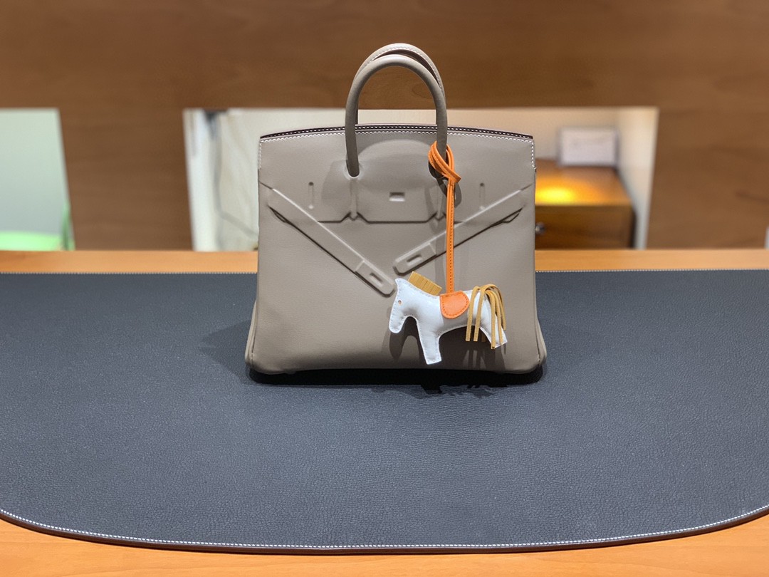 Hermès（爱马仕）Birkin Shadow 影子包 Swift 大象灰 25cm