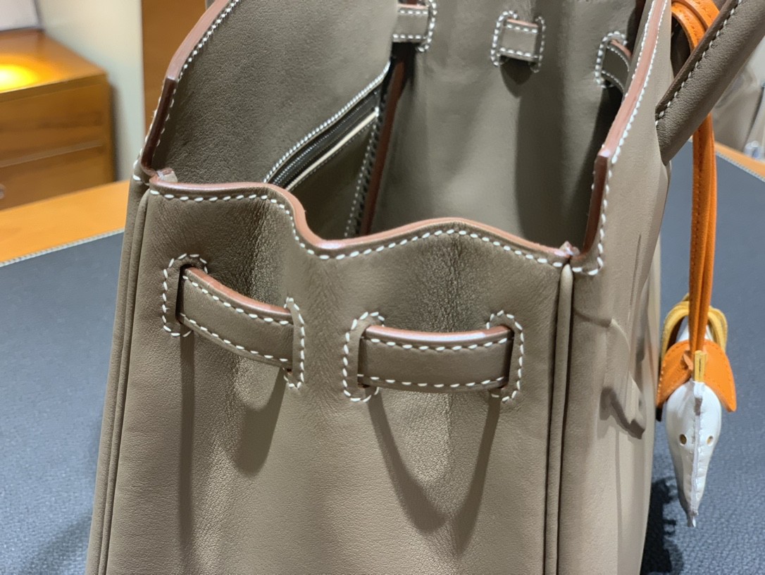Hermès（爱马仕）Birkin Shadow 影子包 Swift 大象灰 25cm