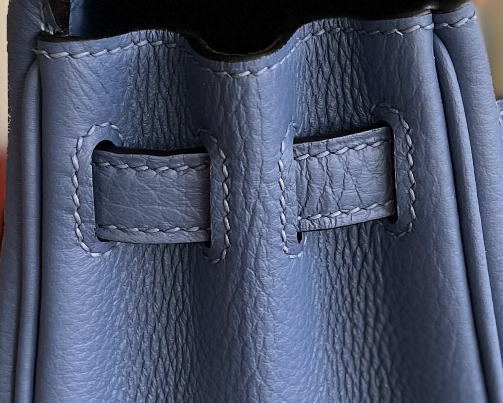 Hermès（爱马仕）Kelly 凯莉包 togo R2 玛瑙蓝 金扣 25cm