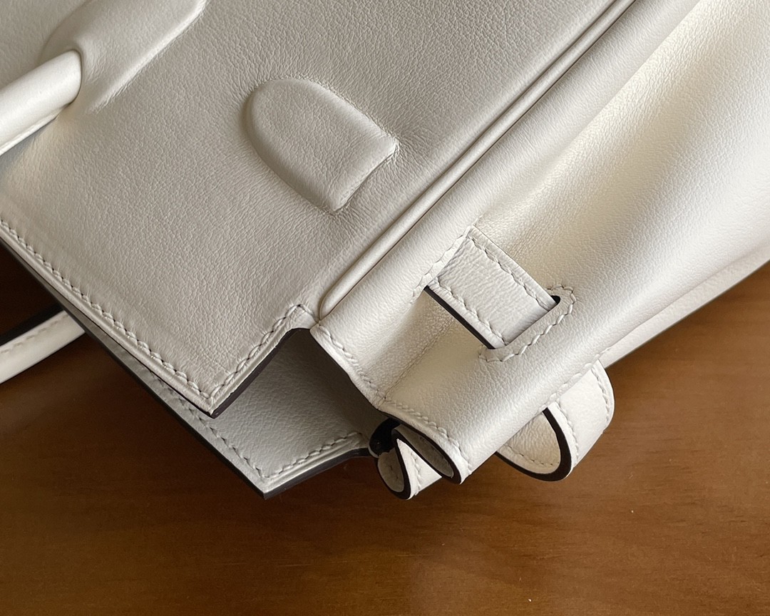 Hermès（爱马仕）Birkin shadow 幻影包 swift 奶昔白 25cm