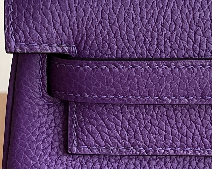 Hermès（爱马仕）Kelly 凯莉包 togo 9w 梦幻紫 金扣 25cm