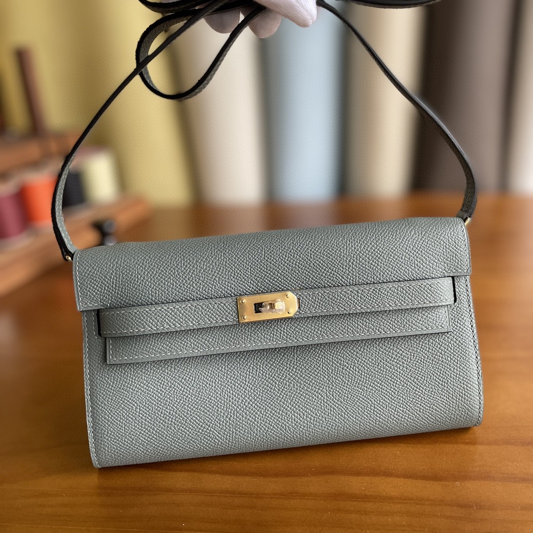 Hermès（爱马仕）Kelly to go Epsom 杏仁绿 金扣