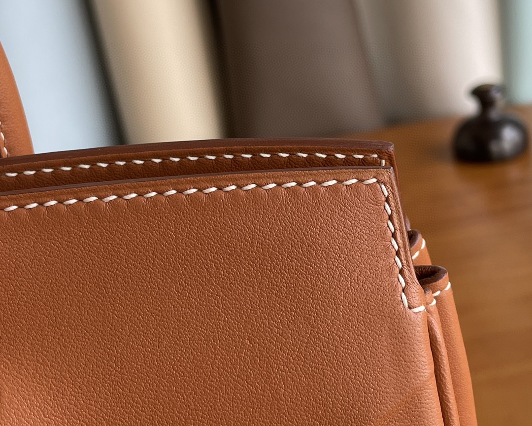 Hermès（爱马仕）Birkin shadow 幻影包 swift 金棕色 25cm