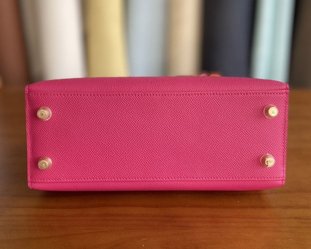 Hermès（爱马仕）Kelly 凯莉包 Epsom 0D 墨西哥粉 金扣 25cm