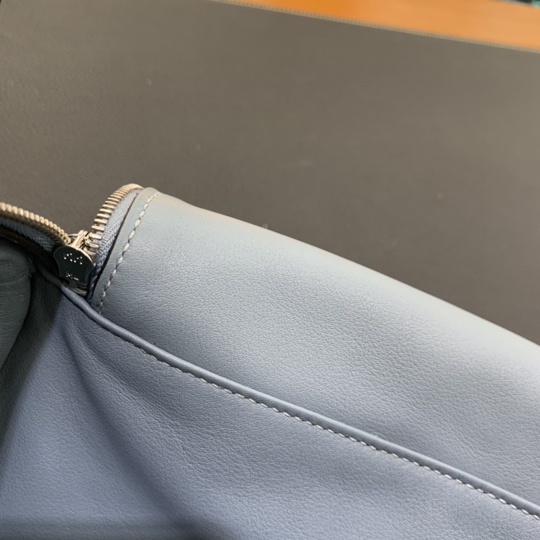 Hermès（爱马仕）Lindy 琳迪包 Swift 7G 天青色 银扣 26cm