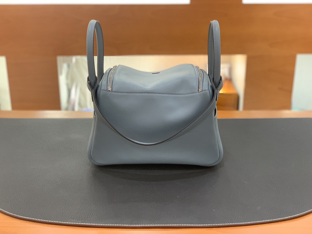 Hermès（爱马仕）Lindy 琳迪包 Swift 7G 天青色 银扣 26cm