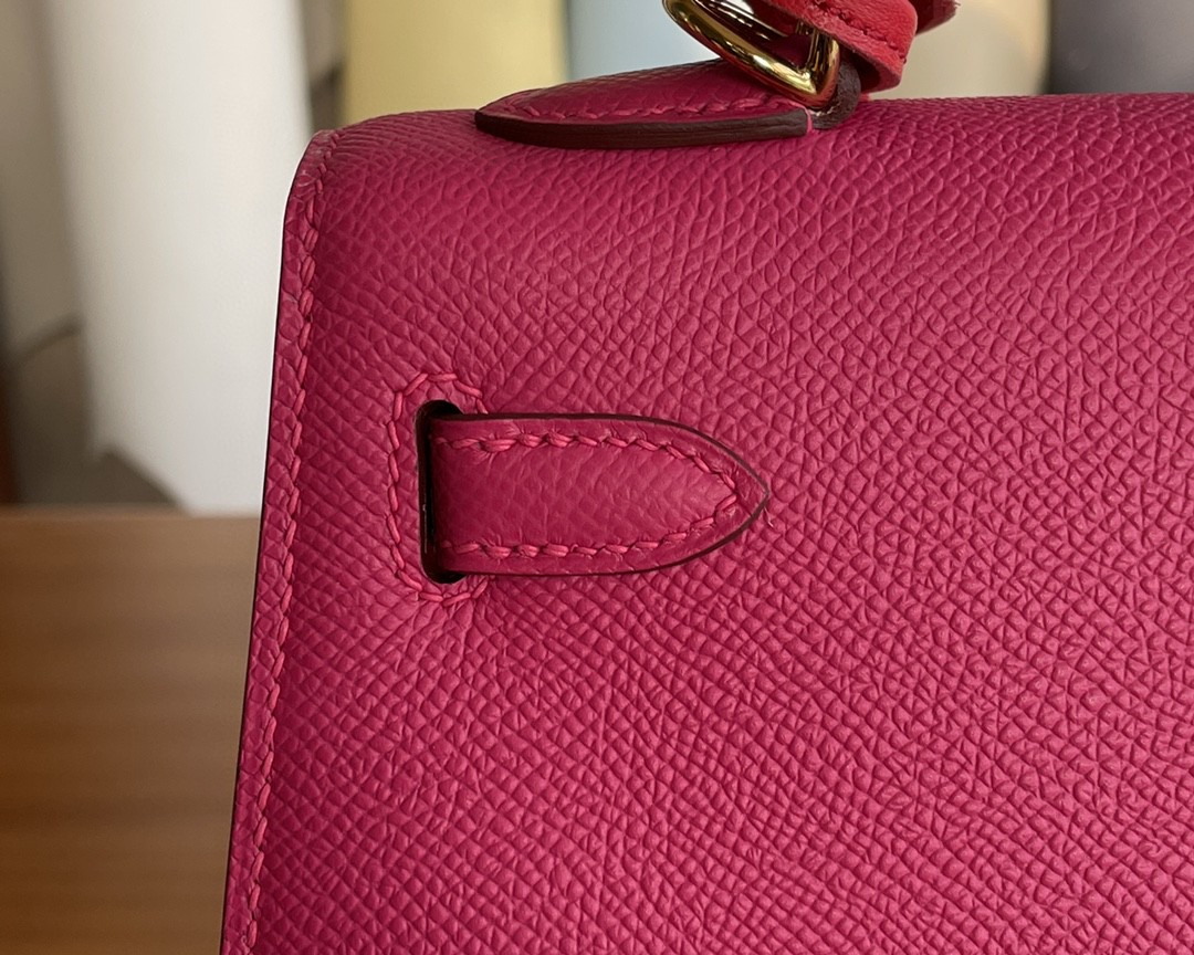 Hermès（爱马仕）Kelly 凯莉包 Epsom 0D 墨西哥粉 金扣 25cm