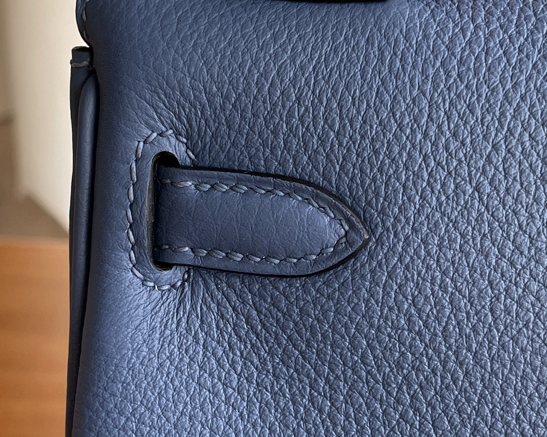Hermès（爱马仕）Kelly 凯莉包 togo R2 玛瑙蓝 金扣 25cm
