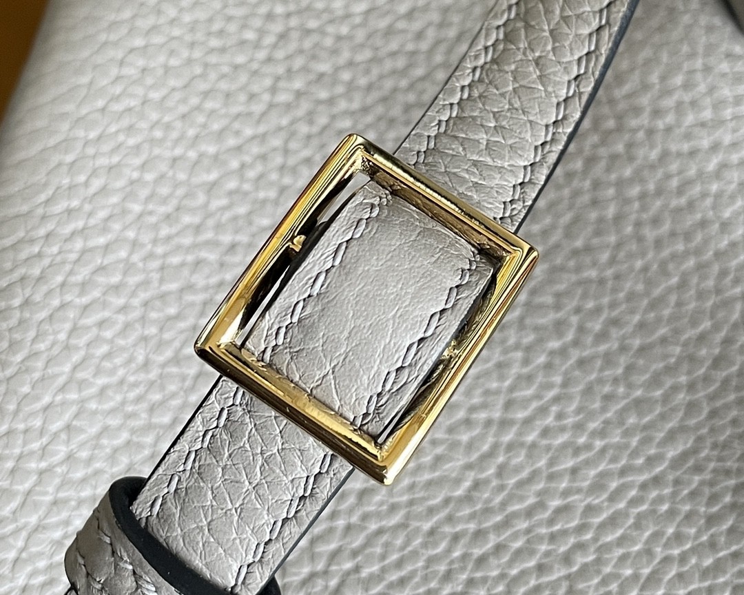 Hermès（爱马仕）kelly ado 双肩包 Tc皮 m8 沥青灰 金扣
