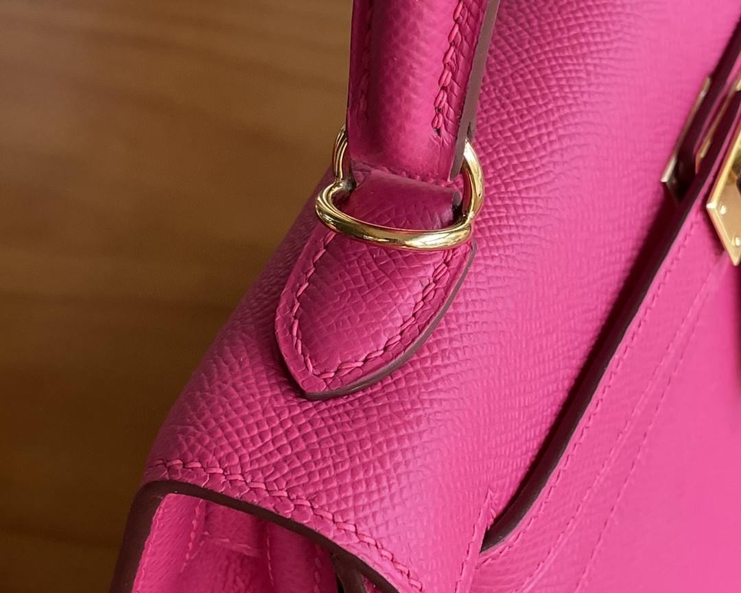 Hermès（爱马仕）Kelly 凯莉包 Epsom 0D 墨西哥粉 金扣 25cm