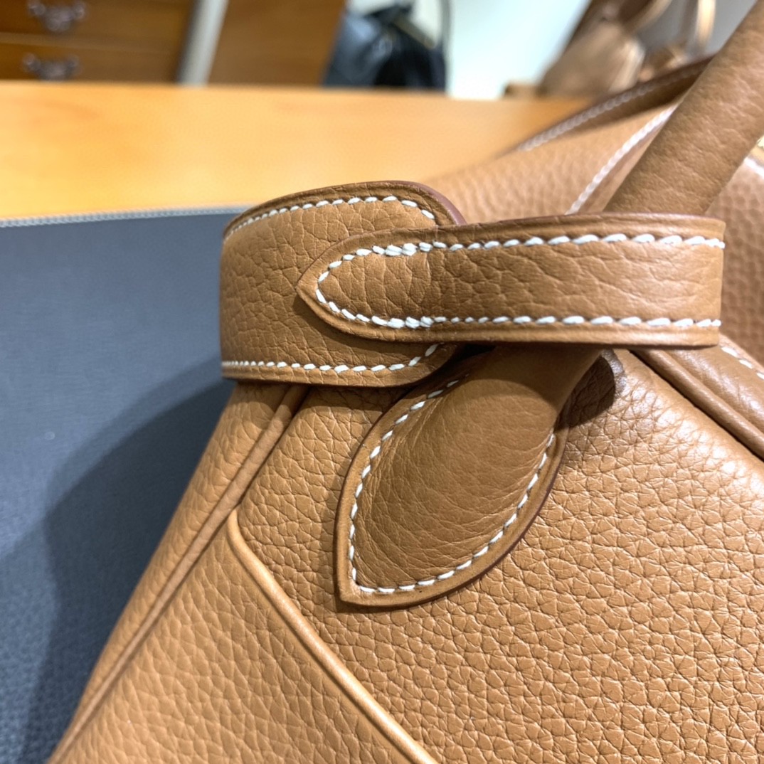 Hermès（爱马仕）Lindy 琳迪包 TC CK37 金棕色 金扣 26cm