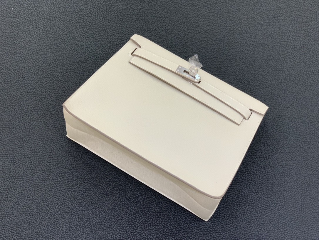 Hermès（爱马仕）Kelly Danse 跳舞包 Ever color 奶昔白 银扣 22cm
