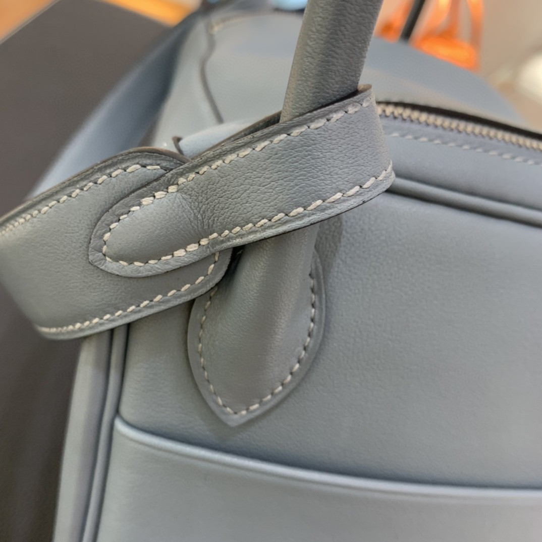 Hermès（爱马仕）Lindy 琳迪包 Swift 7G 天青色 银扣 26cm