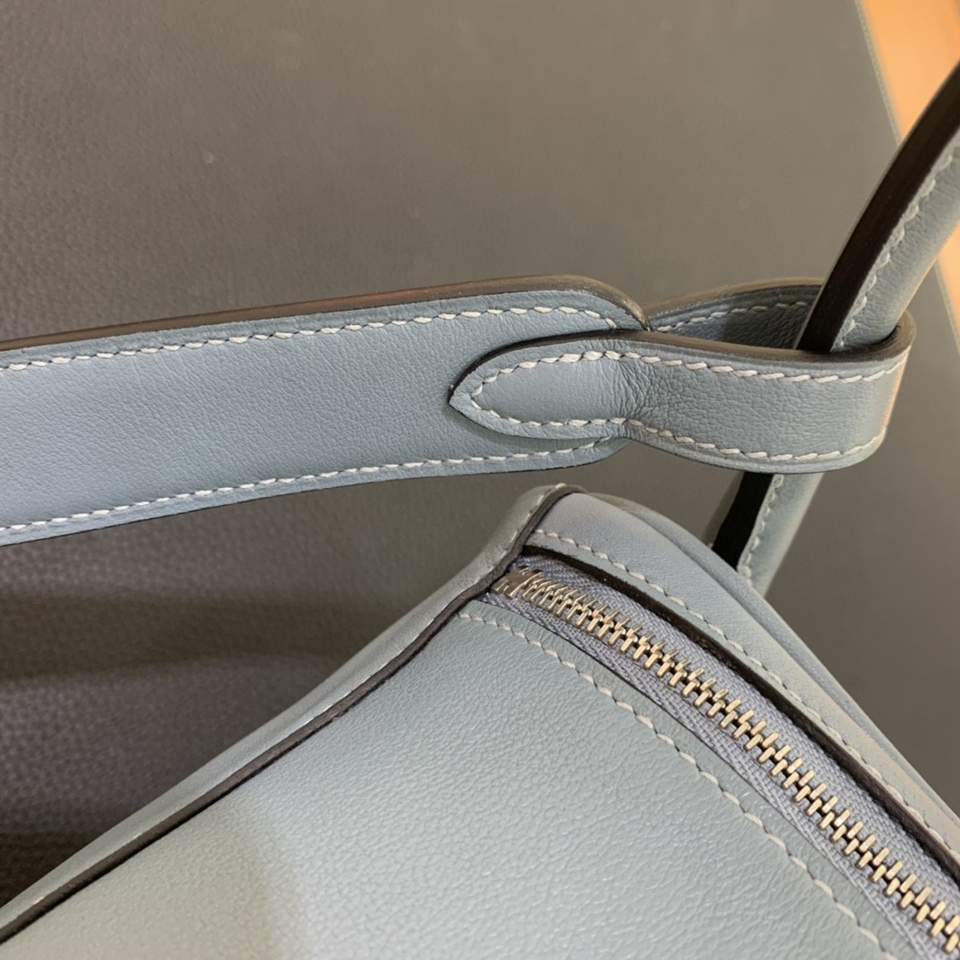Hermès（爱马仕）Lindy 琳迪包 Swift 7G 天青色 银扣 26cm