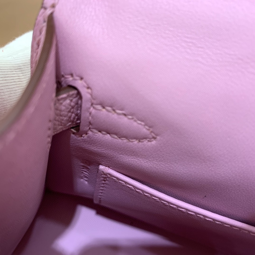 Hermès（爱马仕）mini Kelly 迷你凯莉 Epsom 锦葵紫 金扣 19cm
