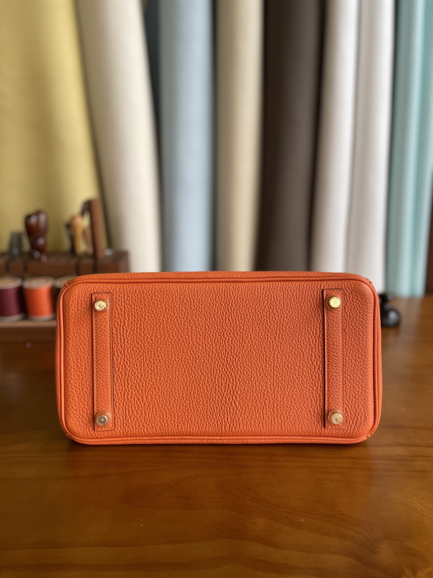 Hermès（爱马仕）Birkin 铂金包 togo 经典橙 金扣 30cm