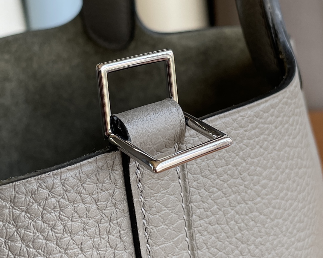 Hermès（爱马仕）Picotin 菜篮子 TC 8f 锡器灰 银扣 18cm