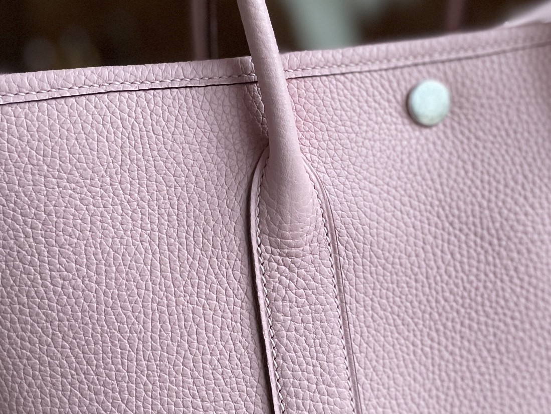 Hermès（爱马仕）Garden Party 花园包 TC 3Q 新樱花粉 银扣 30cm