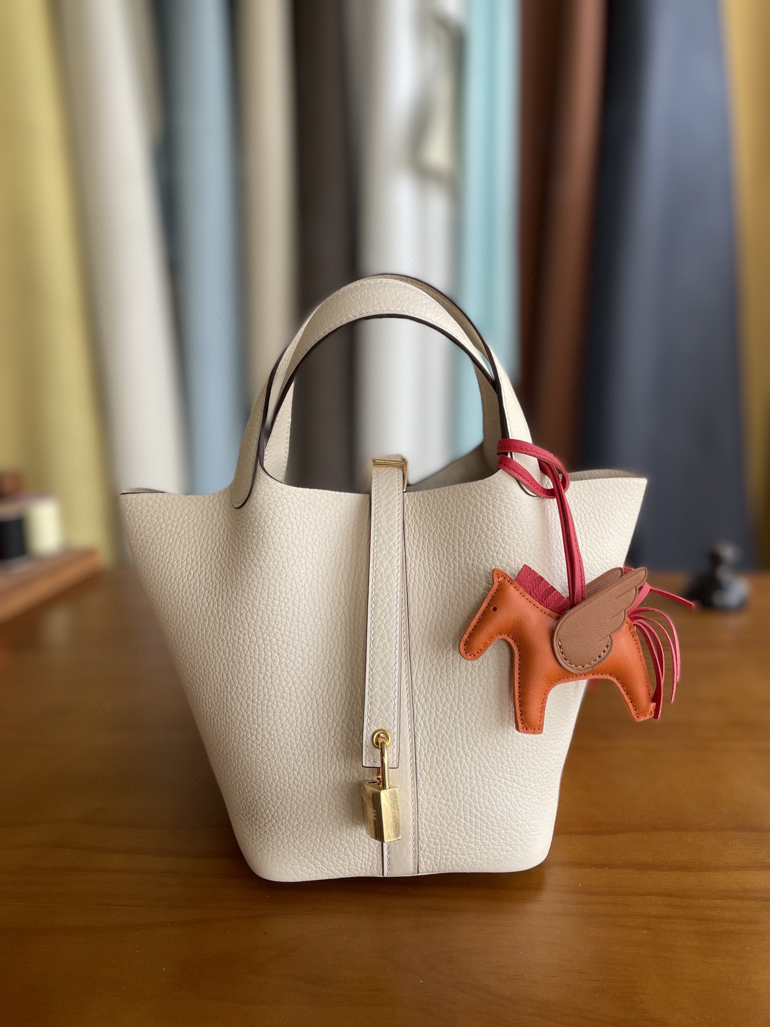 Hermès（爱马仕）Picotin 菜篮子 TC皮 i2 奶油白 金扣 18cm