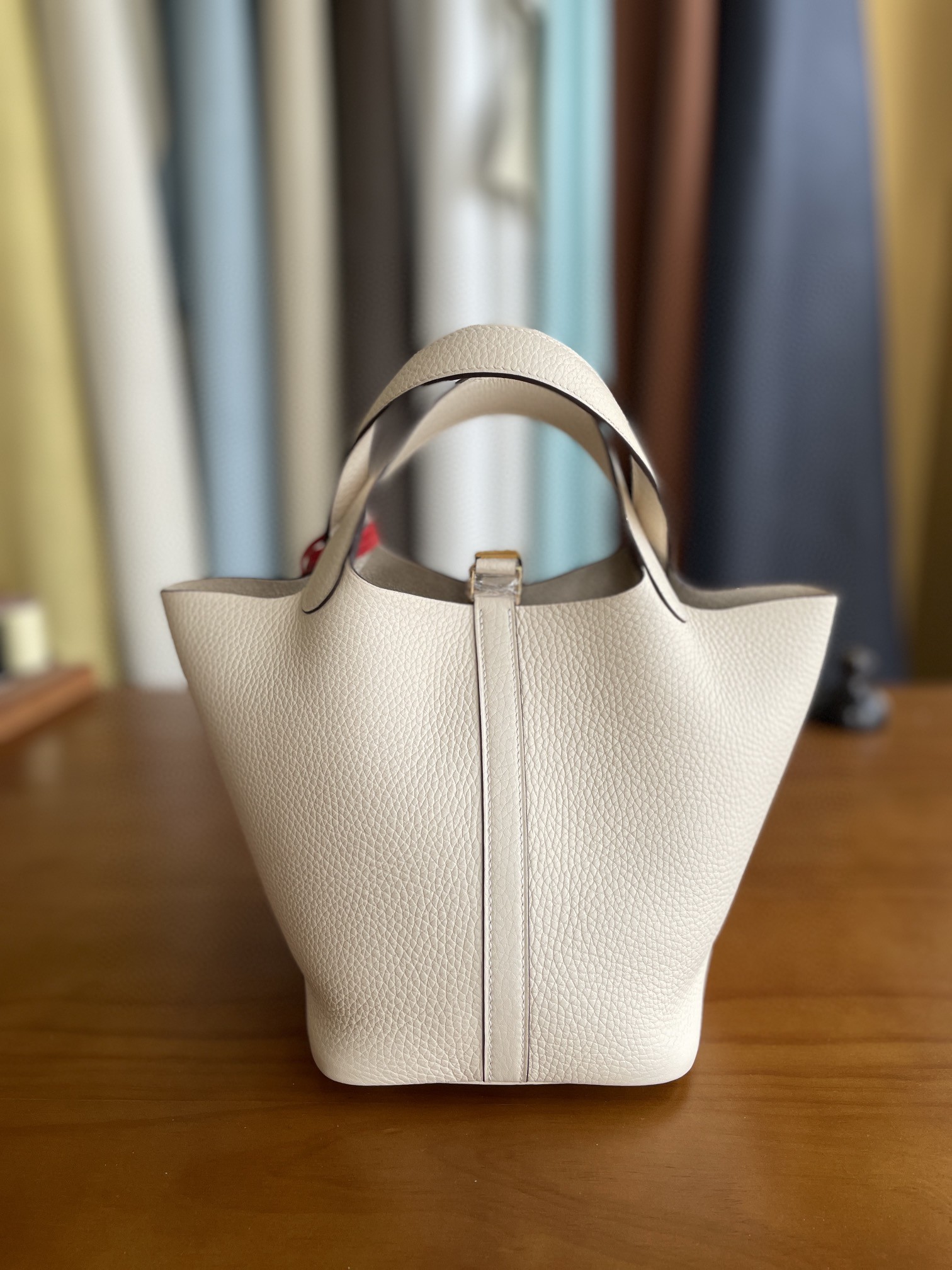 Hermès（爱马仕）Picotin 菜篮子 TC皮 i2 奶油白 金扣 18cm