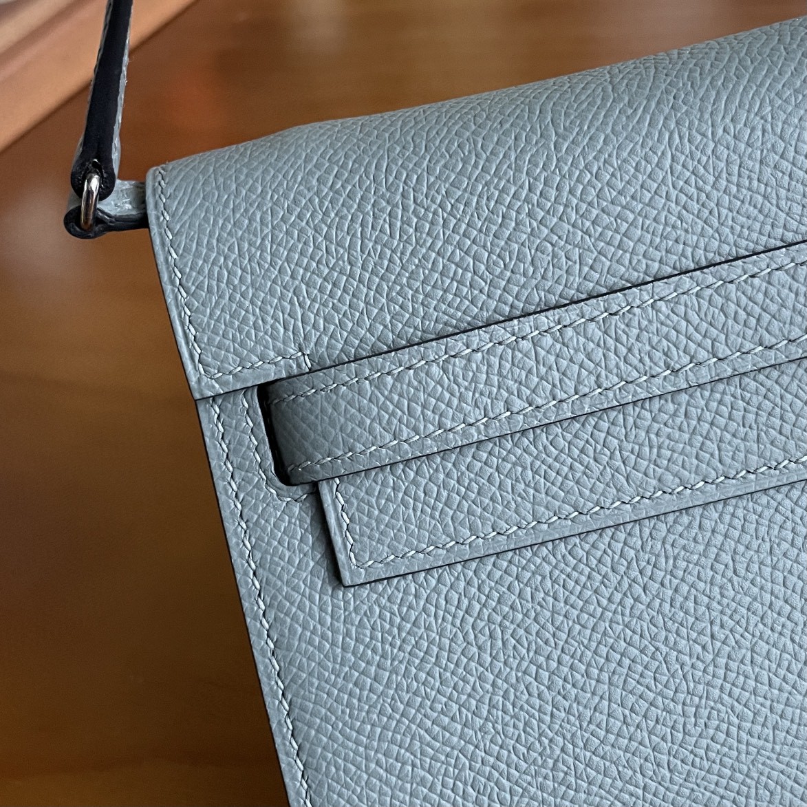 Hermès（爱马仕）Kelly to go Epson 杏仁绿 银扣 20cm